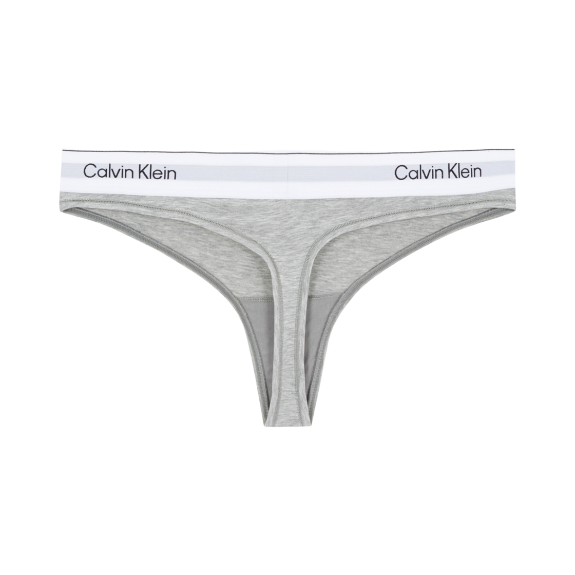 (W) 캘빈 클라인 아이콘 코튼 모달 통 그레이 헤더((W) Calvin Klein Icon Cotton Modal Thong Grey Heather) - 2