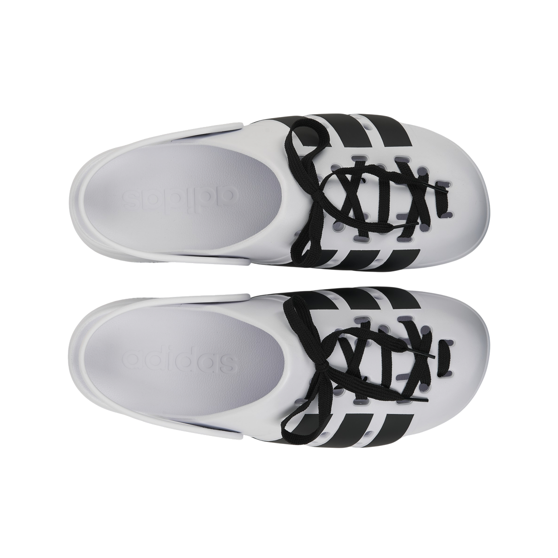 아디다스 스포츠웨어 아딜렛 클로그 2.0 클라우드 화이트 코어 블랙(Adidas Sportswear Adilette Clog 2.0 Cloud White Core Black) - 5
