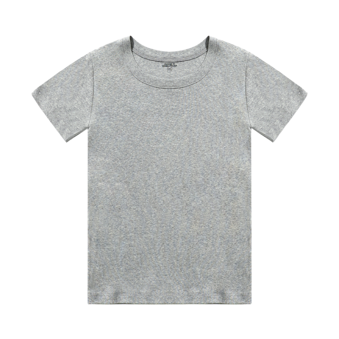 MST191GY MINIMALPROJECT Creamy Day Half T-Shirt MST191 Gray