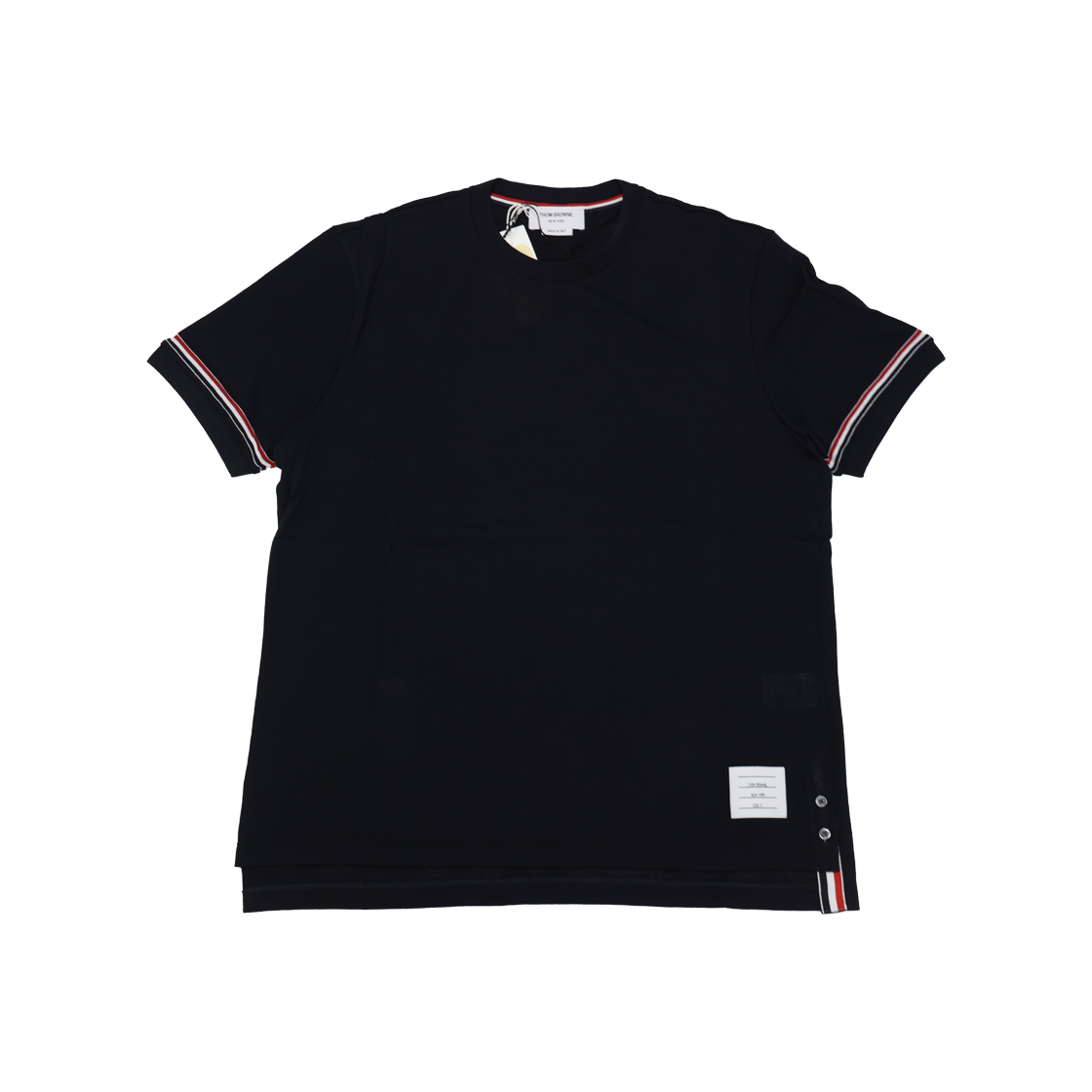 ITACEK4D284B Thom Browne Lightweight Cotton Short Sleeve T-Shirt Black