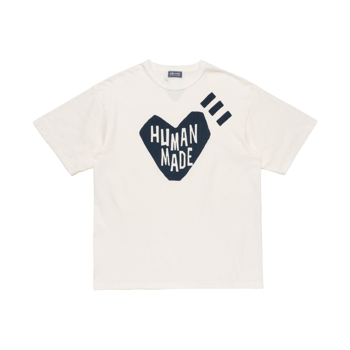 HM31CS074 Human Made Ningensei Heart T-Shirt White