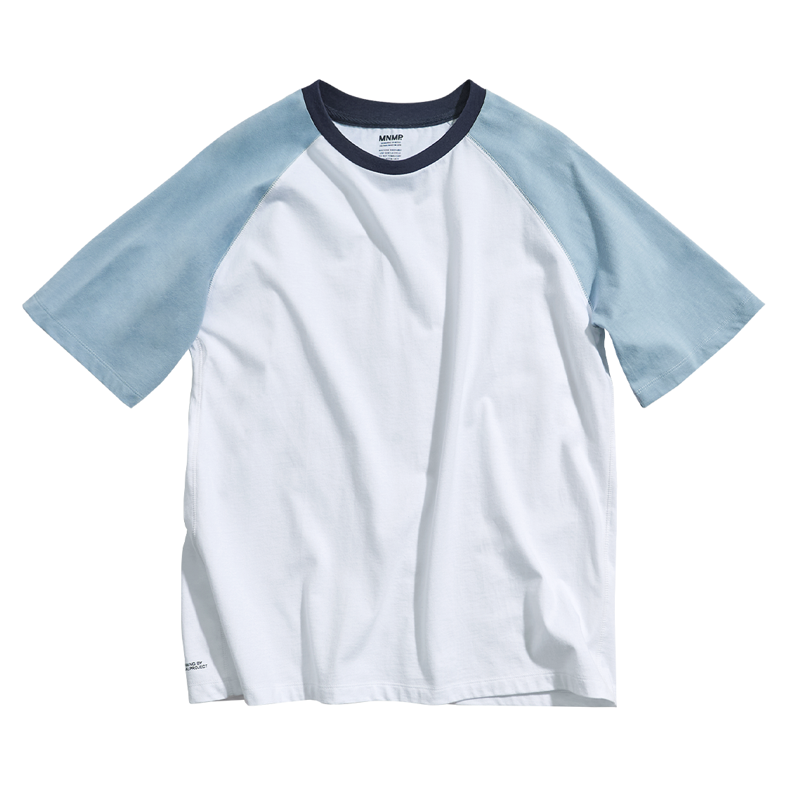 MST190WS MINIMALPROJECT Under Log Raglan Short Sleeve T-Shirt MST190 White Sky