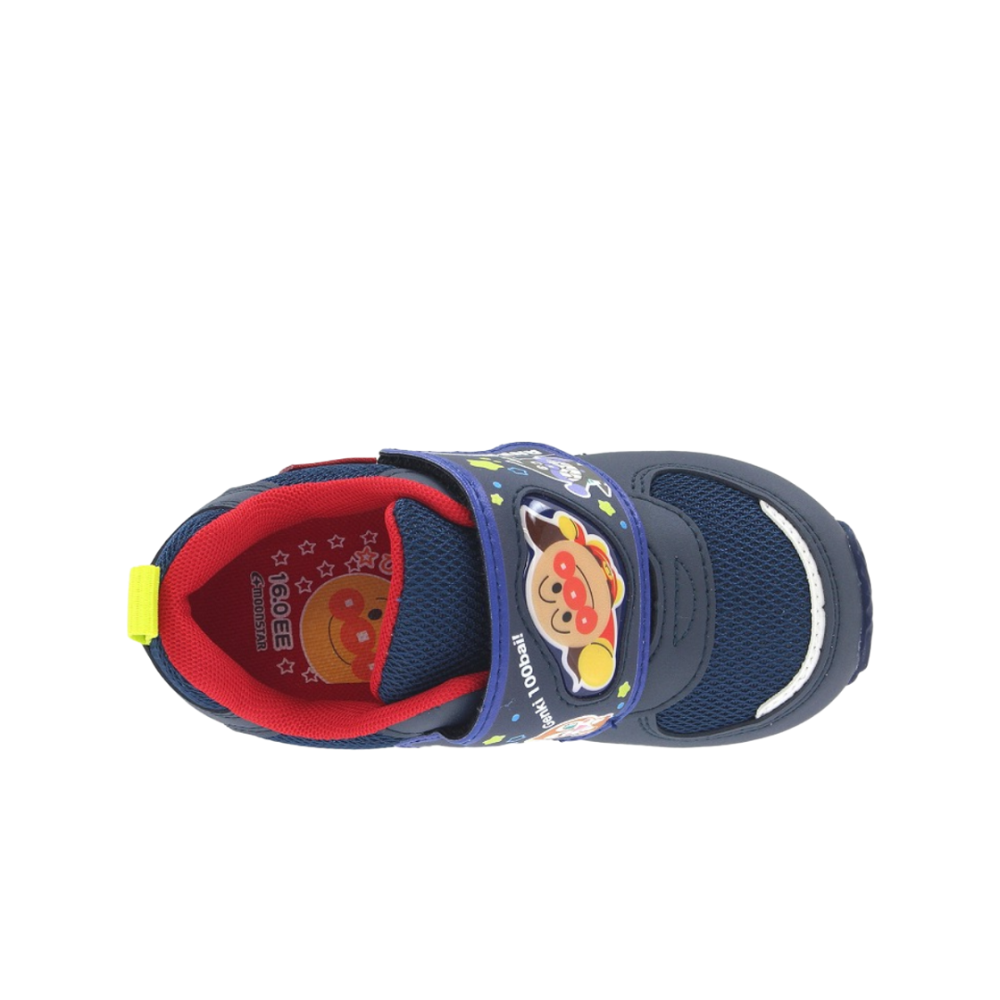(키즈) 문스타 x 호빵맨 스니커즈 네이비 - 2E((Kids) Moonstar x Anpanman Sneakers Navy - 2E) - 2
