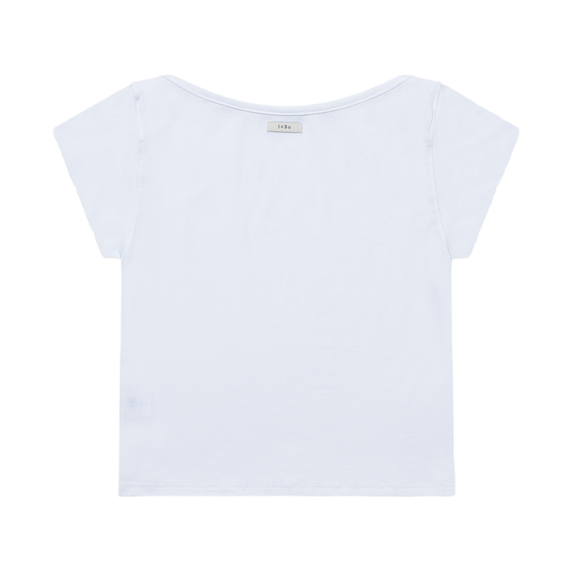 어글리쉐도우 베이직 에센셜 립 보트 탑(화이트)(Uglyshadow Basic Essential Rib Boat Top(White)) - 2