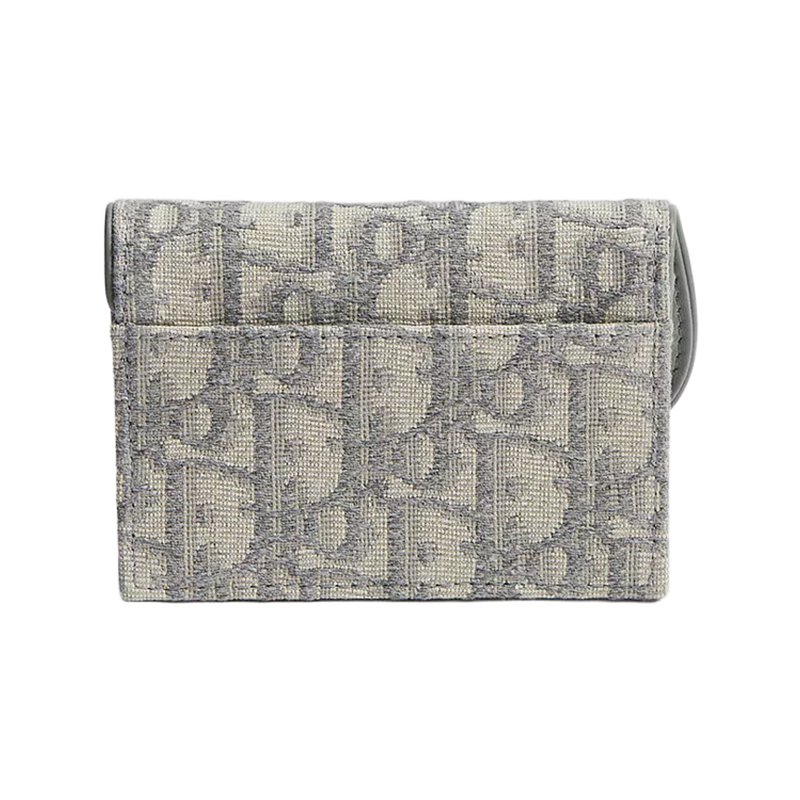 디올 새들 플랩 카드 홀더 그레이 디올 오블리크 자카드(Dior Saddle Flap Card Holder Grey Dior Oblique Jacquard) - 2