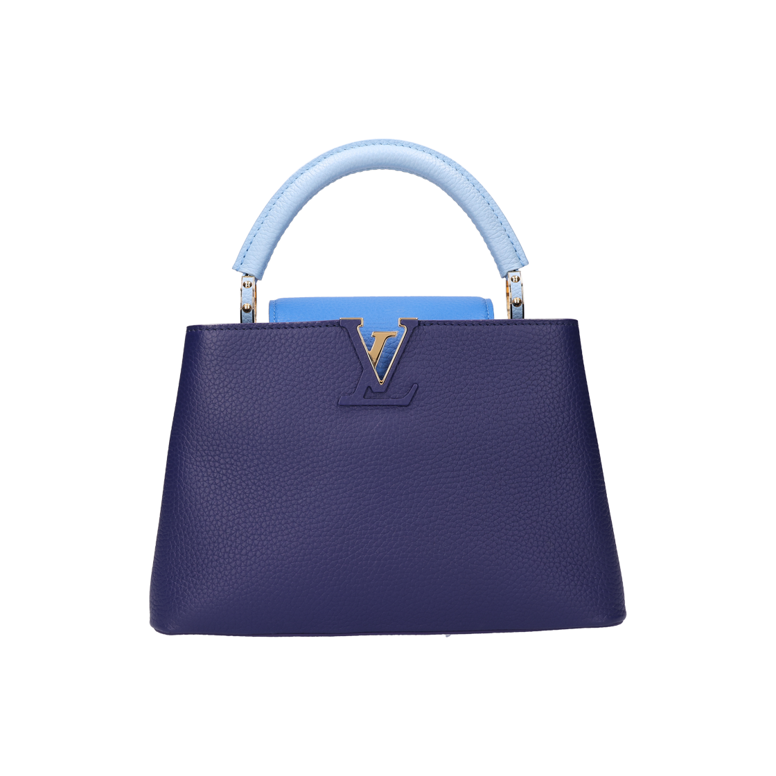 IT3E3R7BFEQ2 Louis Vuitton Capucines BB Seasonal Bag Leather Blue