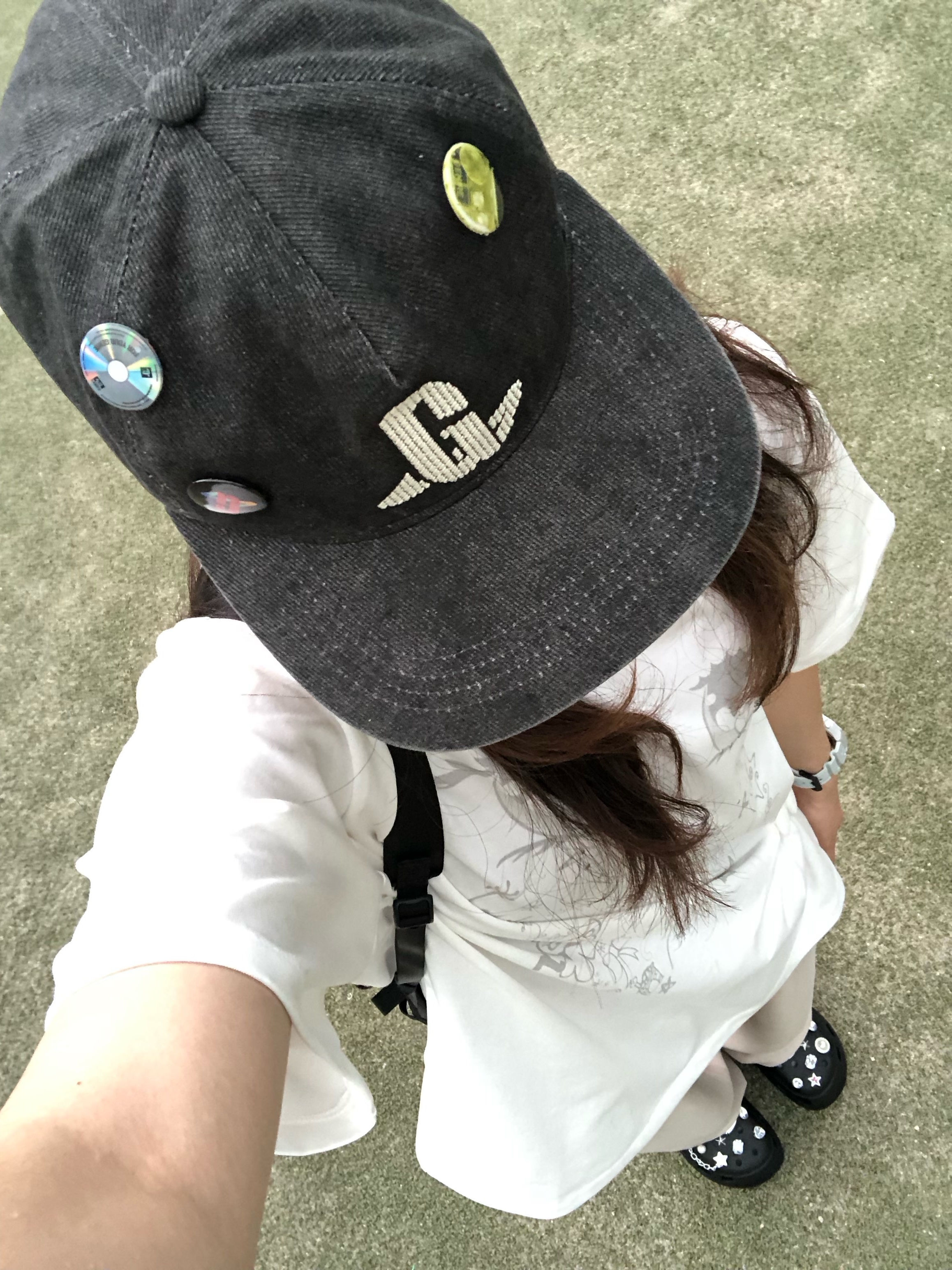 The North Face Ultra-Z Backpack Charcoal - 26SS 착용 스타일 - 4