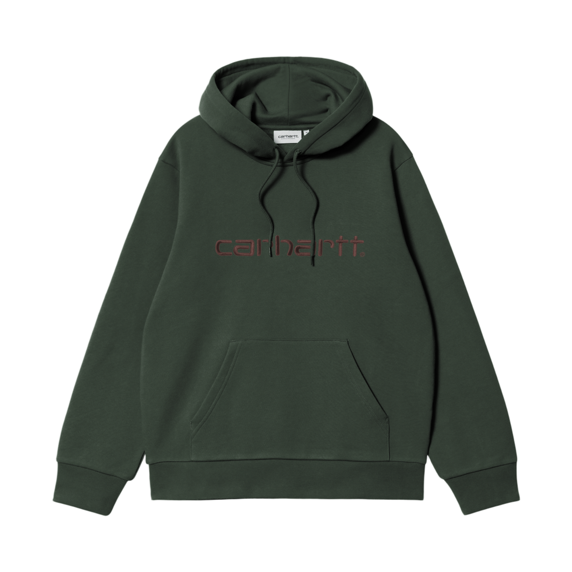 I030547-3YZ-XX Carhartt WIP Hooded Carhartt Sweatshirt Dark Scarab Palisander