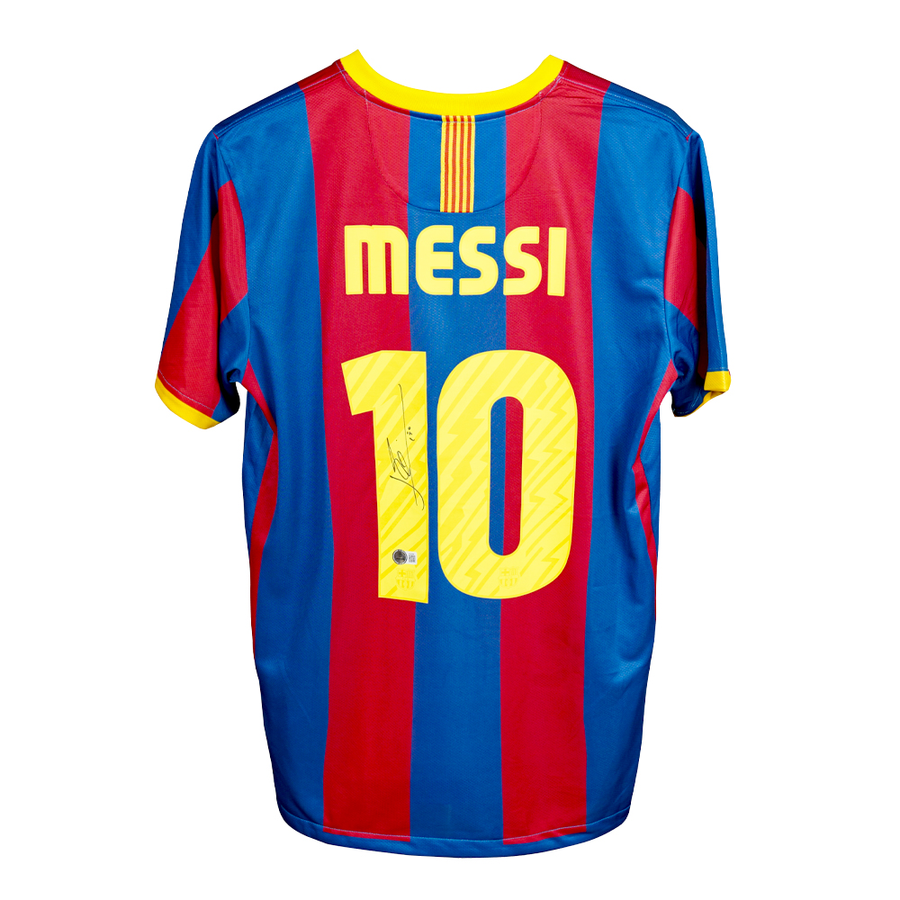 리오넬 메시 사인 저지 2010-2011 FC 바르셀로나 홈(Lionel Messi Signed 2010-2011 FC Barcelona Home Soccer Jersey) - 2