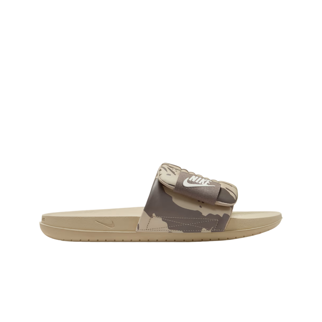 HF1438-200 Nike Offcourt Adjust Slides Limestone Olive Grey Sea Glass