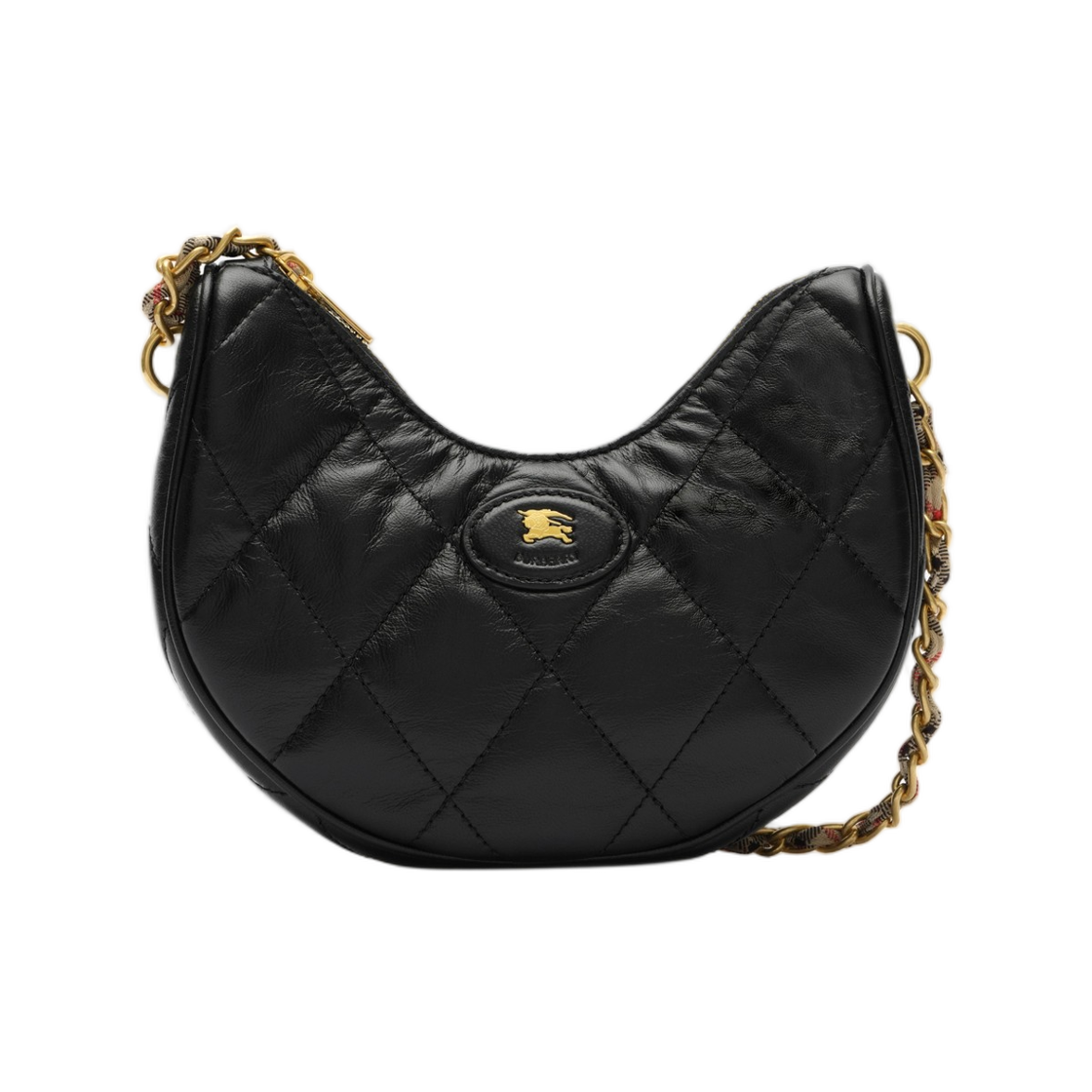 8129677 Burberry Horseshoe Chain Bag Black