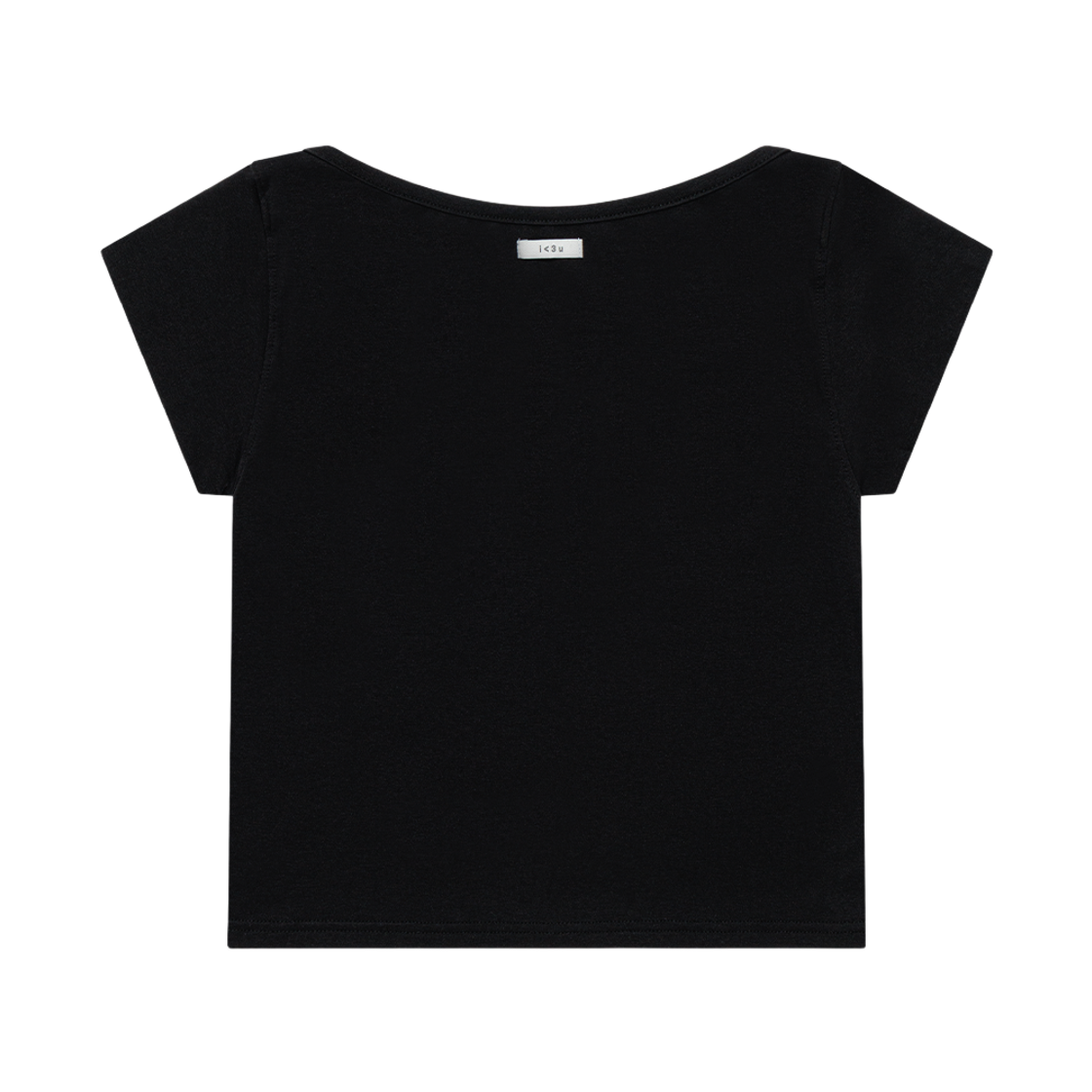 어글리쉐도우 베이직 에센셜 립 보트 탑(블랙)(Uglyshadow Basic Essential Rib Boat Top(Black)) - 2
