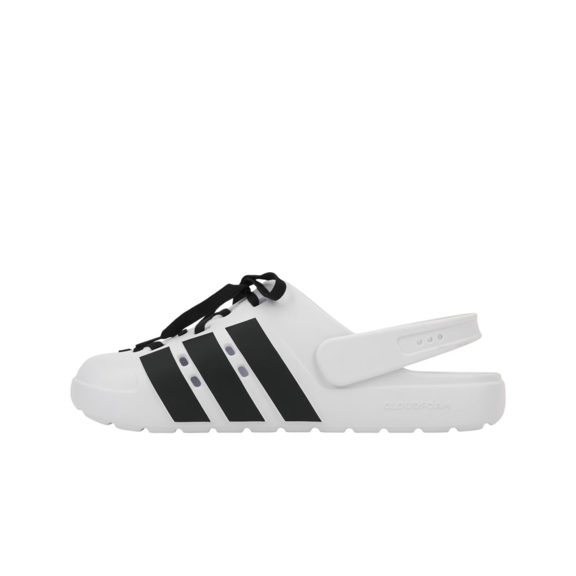 아디다스 스포츠웨어 아딜렛 클로그 2.0 클라우드 화이트 코어 블랙(Adidas Sportswear Adilette Clog 2.0 Cloud White Core Black) - 3
