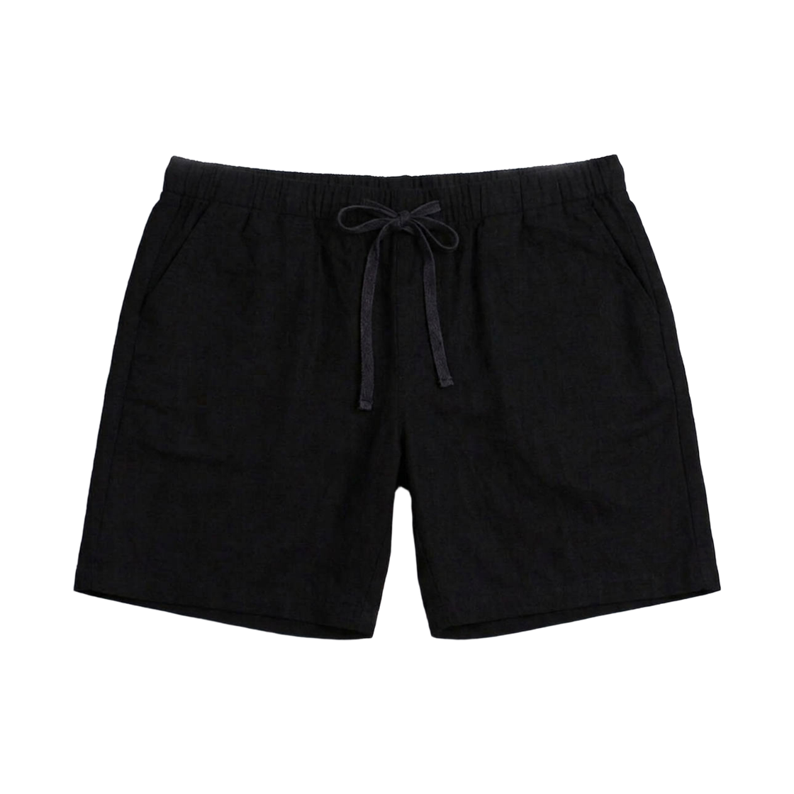 지크립 스트링 밴딩 린넨 반바지 블랙(GCLIP String Banding Linen Shorts Black) - 1