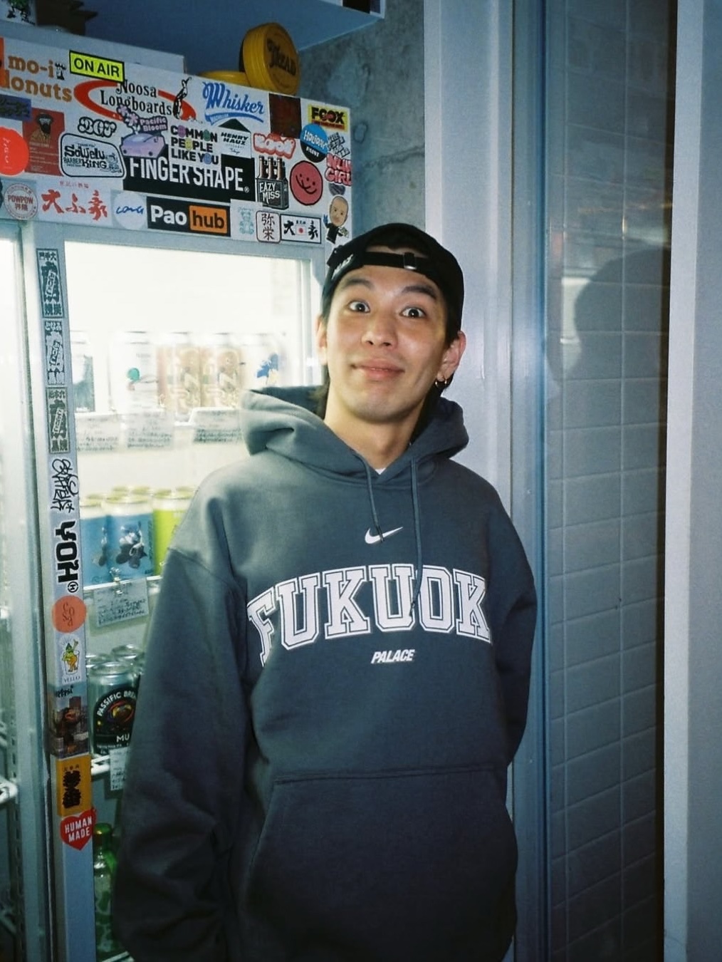 Palace x Nike Shop T-Shirt Seoul White - 26SS, Palace x Nike Shop Hood Seoul Black - 26SS 착용 스타일 - 5