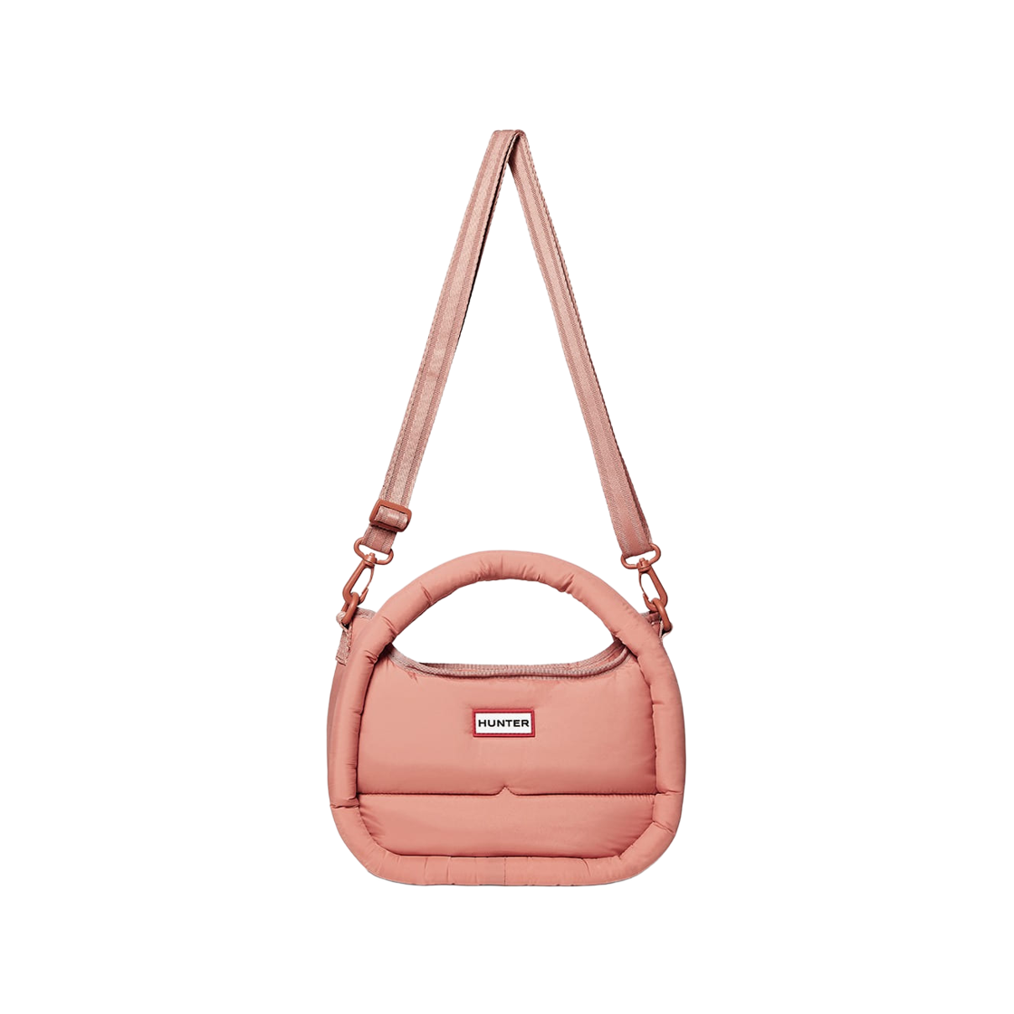 헌터 프레임 퍼퍼 미디 호보백 리치 로즈(Hunter Framed Puffer Midi Hobo Bag Rich Rose)
