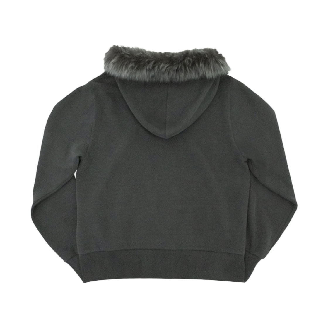 펑쉐이 스몰 로고 퍼 후드 집업 자켓 차콜(Fengshui Small Logo Fur Hood Zip-Up Jacket Charcoal) - 2