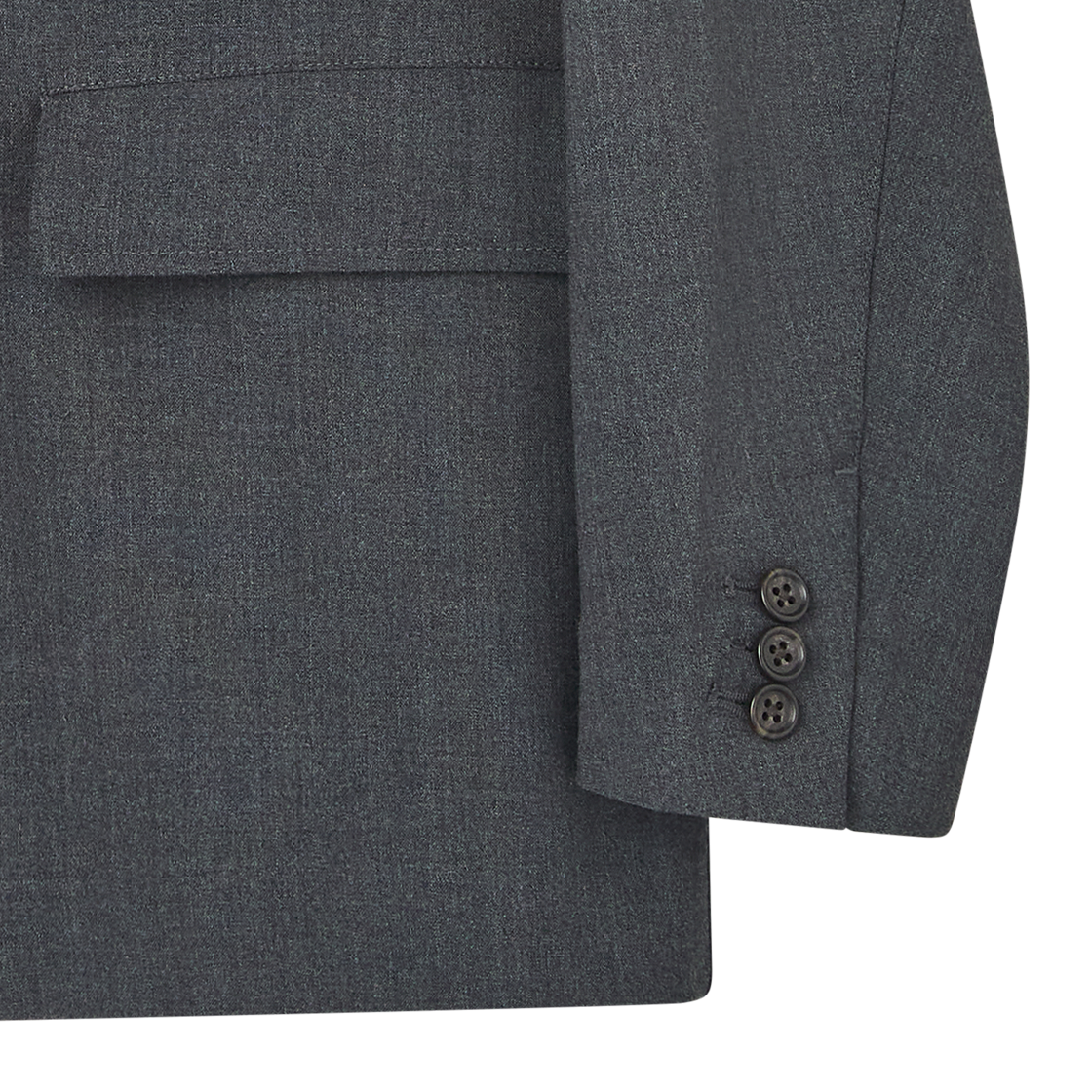 아크릴 플렉스 더블 브레스티드 자켓 차콜 - 26FW(AKRYL Flex Double Breasted Jacket Charcoal - 26FW) - 5