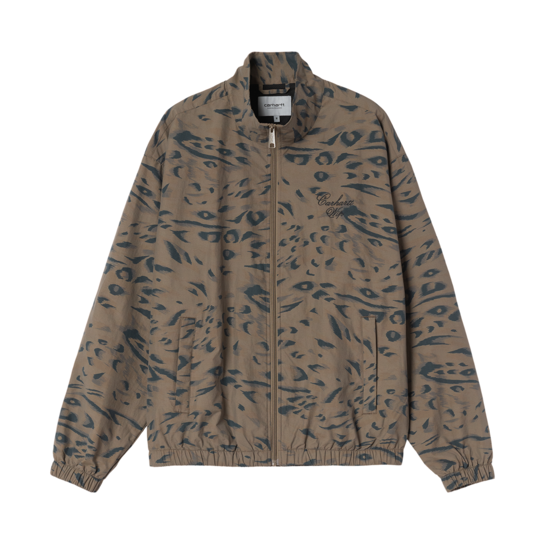 I036800-3TD-XX Carhartt WIP Travon Jacket Duck Feather Print Cypress Black