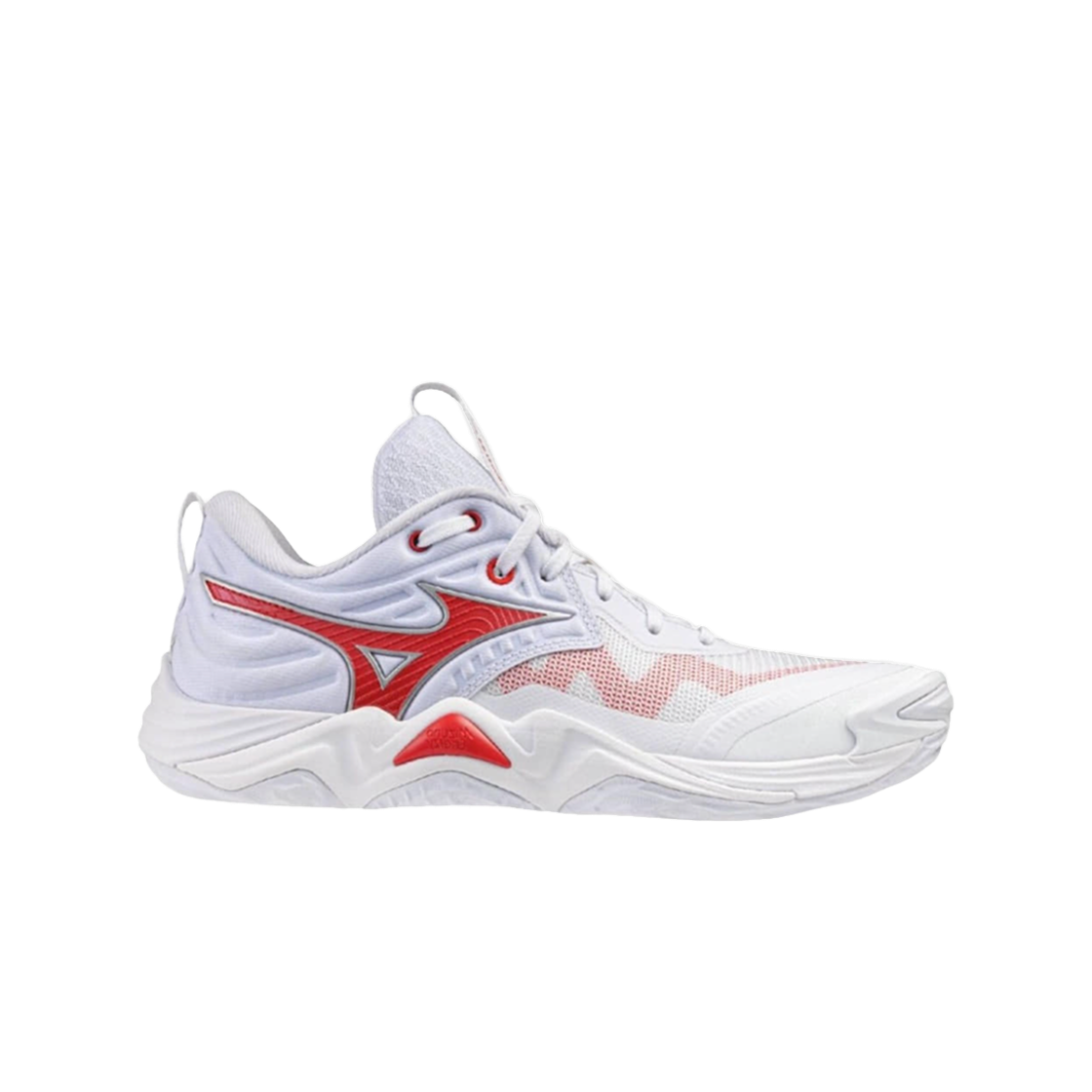 V1GC251262 (W) Mizuno Wave Momentum Elite White Red
