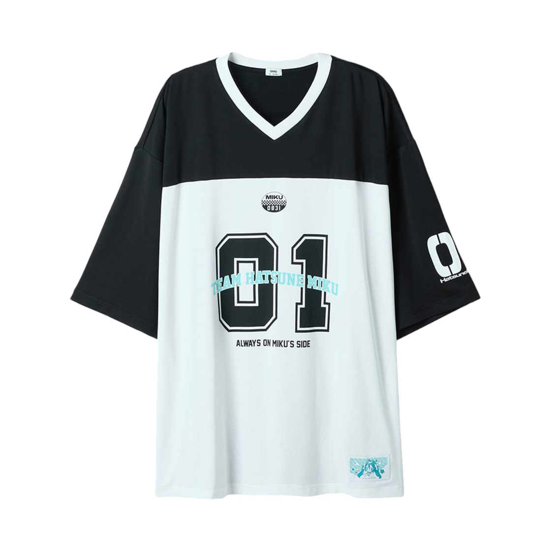 SPRLG37U16-19 Spao x Hatsune Miku Football Jersey Black
