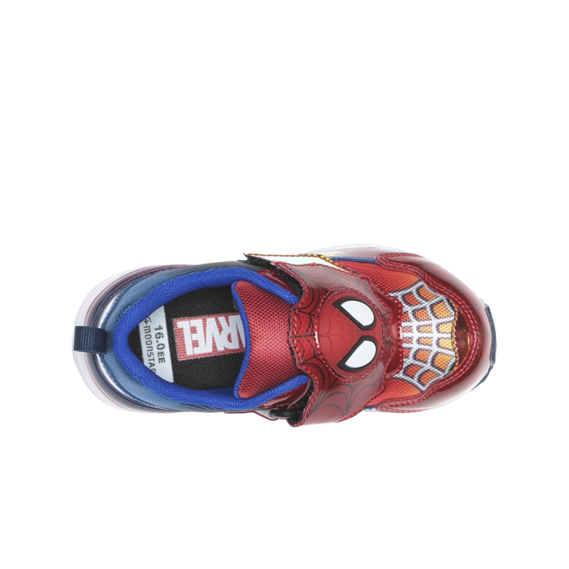 (키즈) 문스타 x 마블 스파이더맨 LED 슈즈 레드 - 2E((Kids) Moonstar x Marvel Spider-Man LED Shoes Red - 2E) - 2