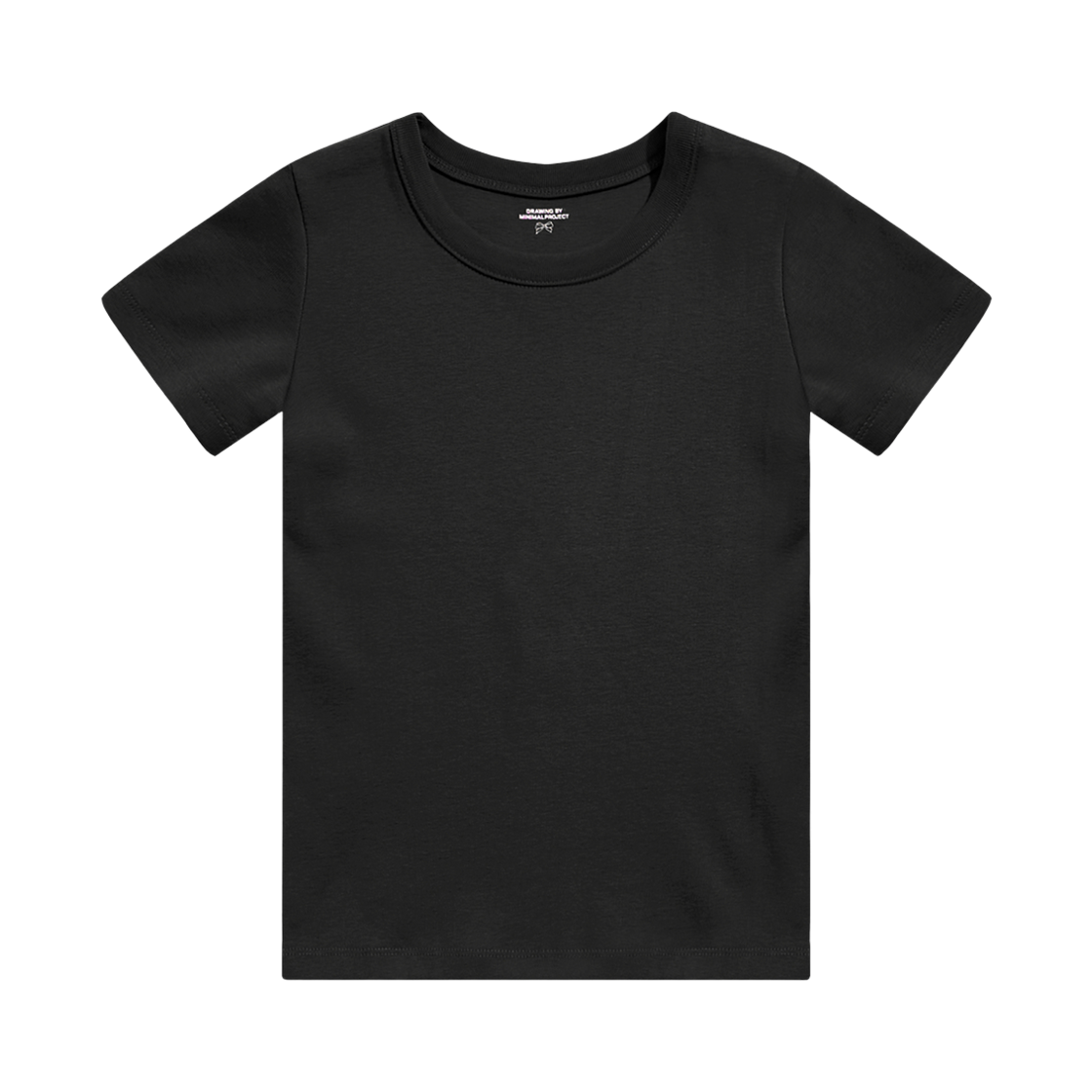 MST191BK MINIMALPROJECT Creamy Day Half T-Shirt MST191 Black