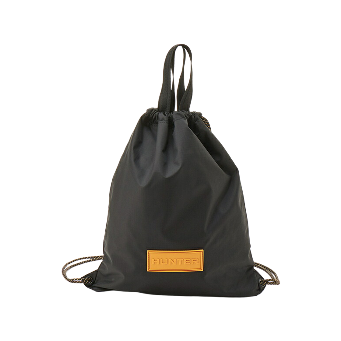 헌터 트래블 드로우스트링 백팩 블랙 리치 오커(Hunter Travel Drawstring Backpack Black Rich Ochre) - 1