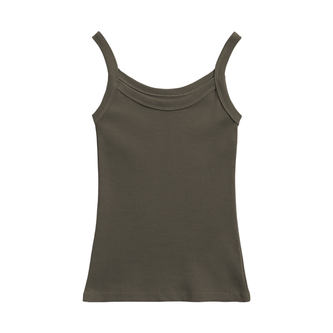 미니멀프로젝트 소프트 립 바인딩 캐미 탑 MSL102 카키(MINIMALPROJECT Soft Rib Binding Cami Top MSL102 Khaki)