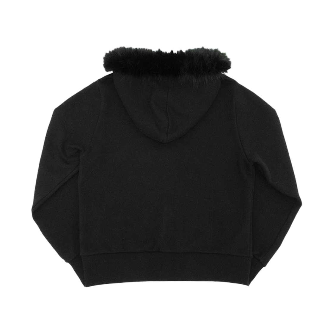펑쉐이 스몰 로고 퍼 후드 집업 자켓 블랙(Fengshui Small Logo Fur Hood Zip-Up Jacket Black) - 2