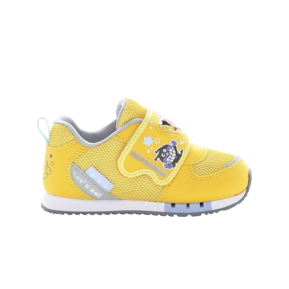 (키즈) 문스타 x 호빵맨 스니커즈 옐로우 - 2E((Kids) Moonstar x Anpanman Sneakers Yellow - 2E)