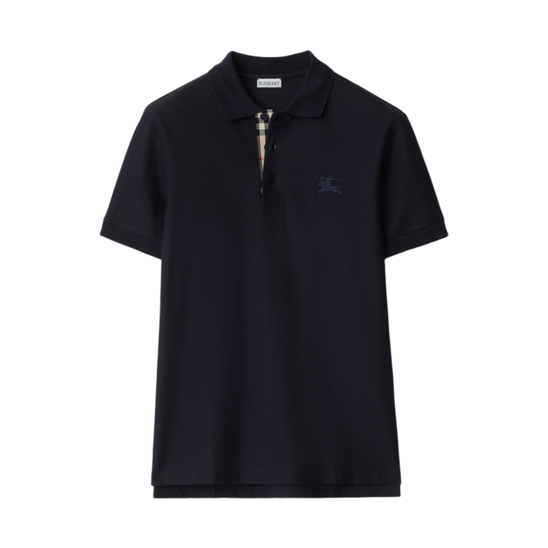 8126923 Burberry Cotton Polo Shirt Coal Blue