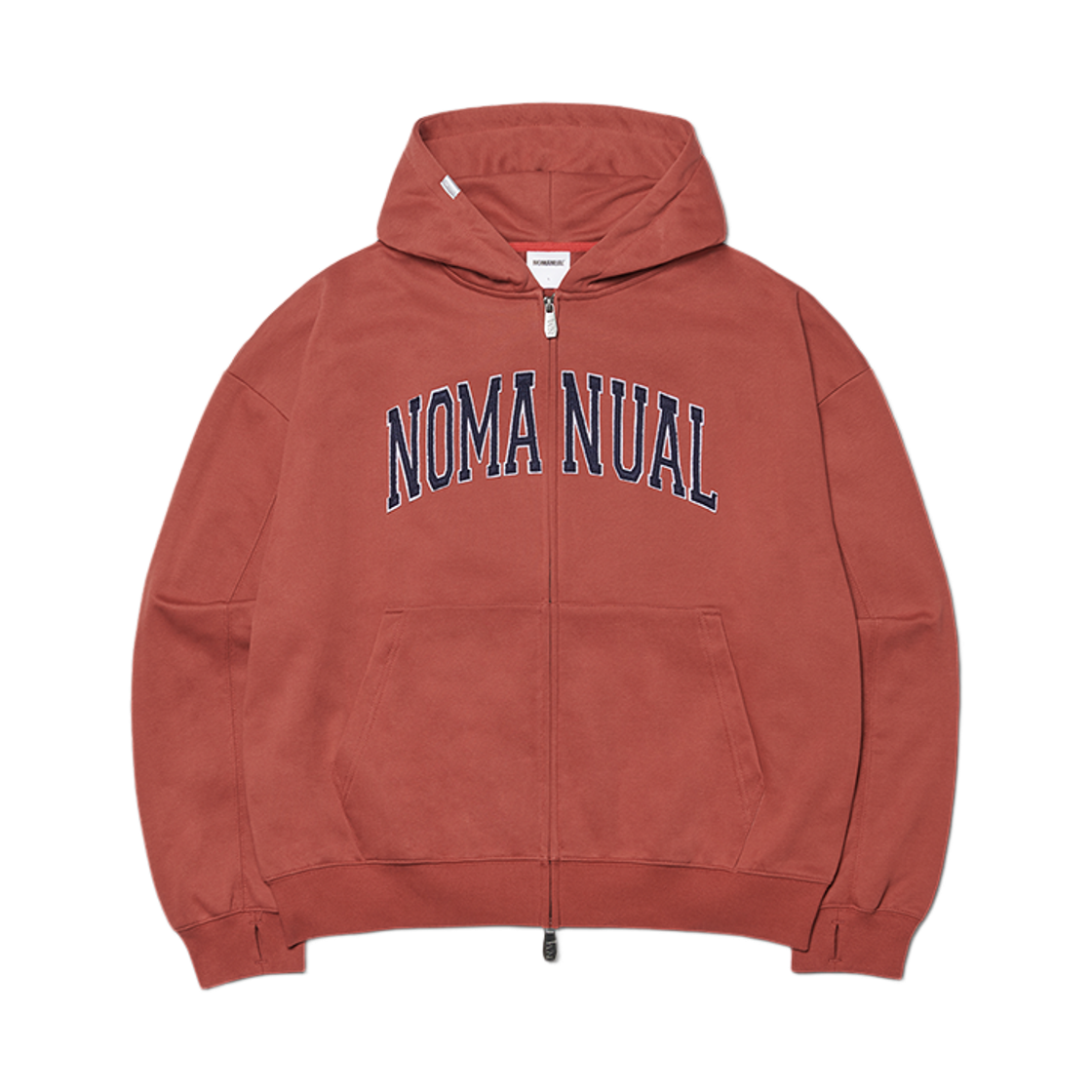 NMWF52HD07BGD NOMANUAL B.A Hooded Zip-up Burgundy