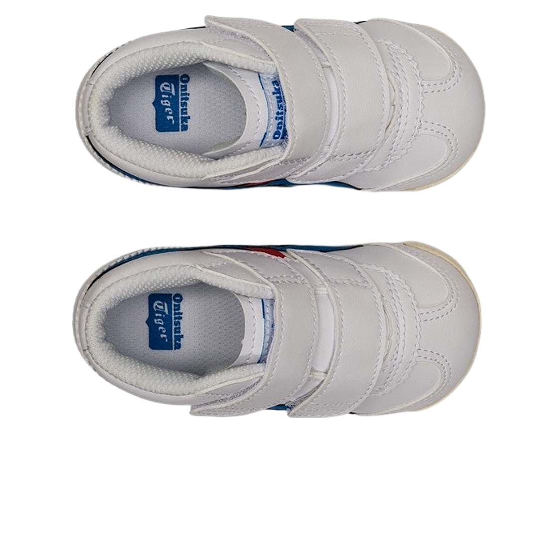 (키즈) 오니츠카 타이거 멕시코 미드 러너 화이트 디렉투아 블루((Kids) Onitsuka Tiger Mexico Mid Runner White Directoire Blue) - 2