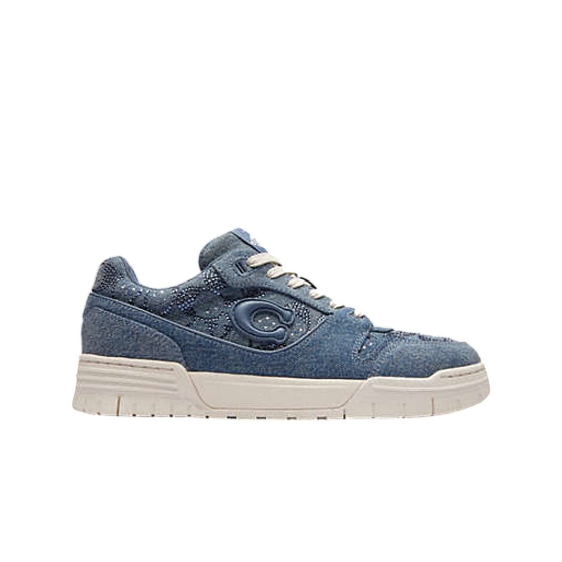 (W) 코치 소호 스니커즈 시그니쳐 데님 데님 블루((W) Coach Soho Sneaker in Signature Denim Denim Blue)