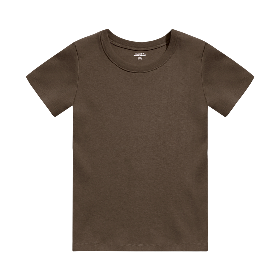 MST191BR MINIMALPROJECT Creamy Day Half T-Shirt MST191 Brown
