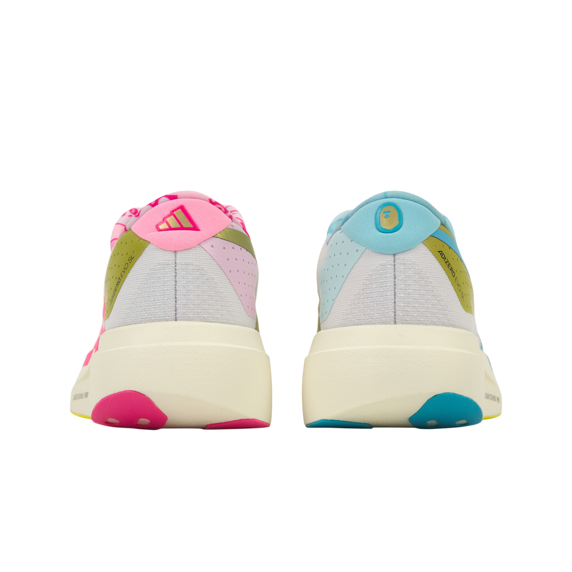 아디다스 x 베이프 아디제로 EVO SL 코어 화이트 메탈릭 골드(Adidas x BAPE Adizero EVO SL Core White Metallic Gold) - 6