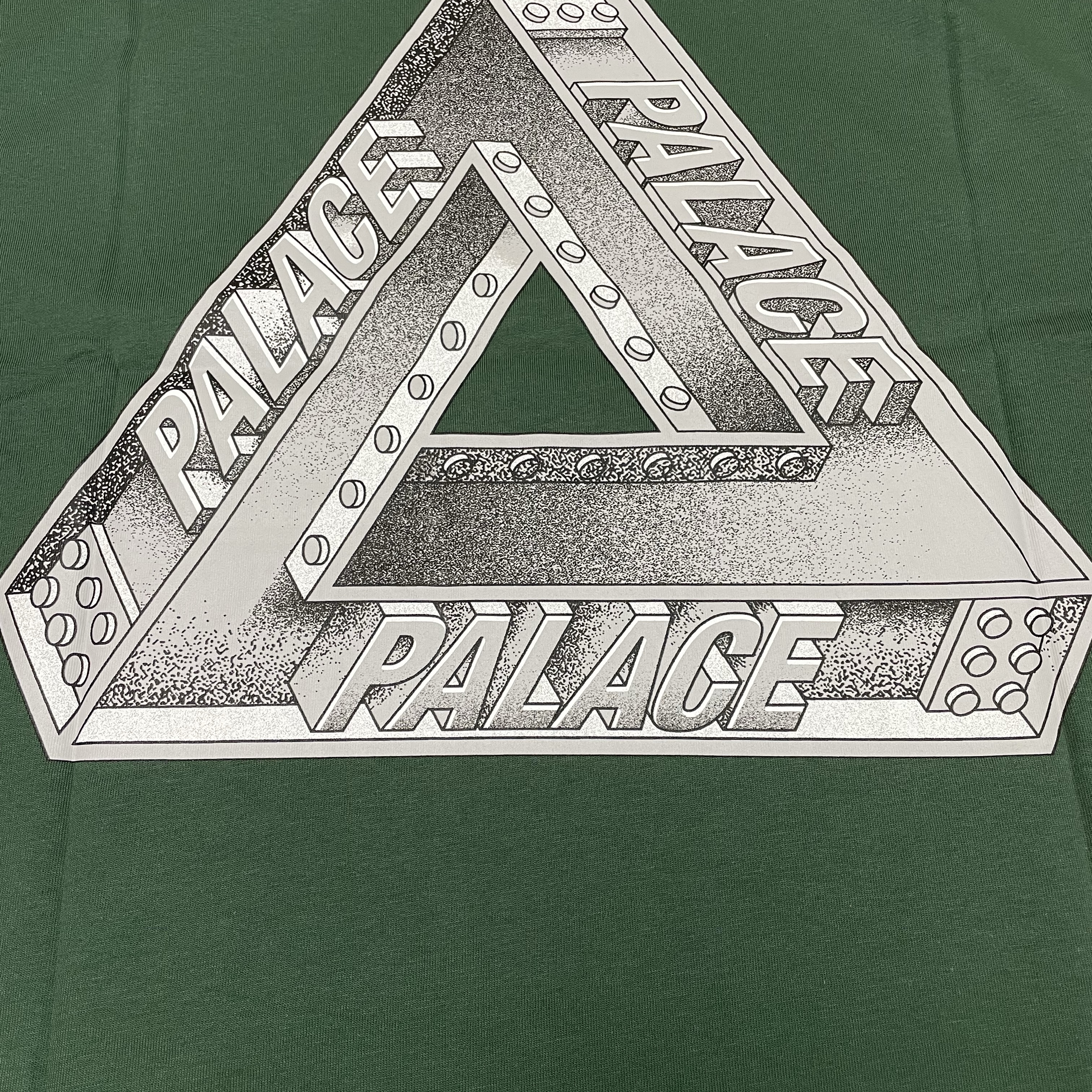 Palace Tri Girders T-Shirt Racey Green - 26SS 착용 스타일 - 1
