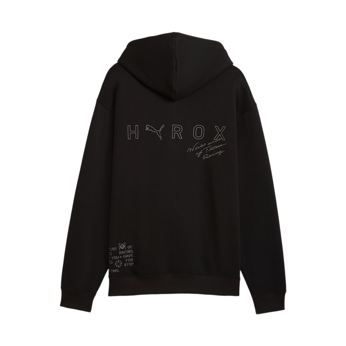 푸마 x 하이록스 헤비웨이트 후드 블랙(Puma x Hyrox Heavyweight Hoodie Black) - 2