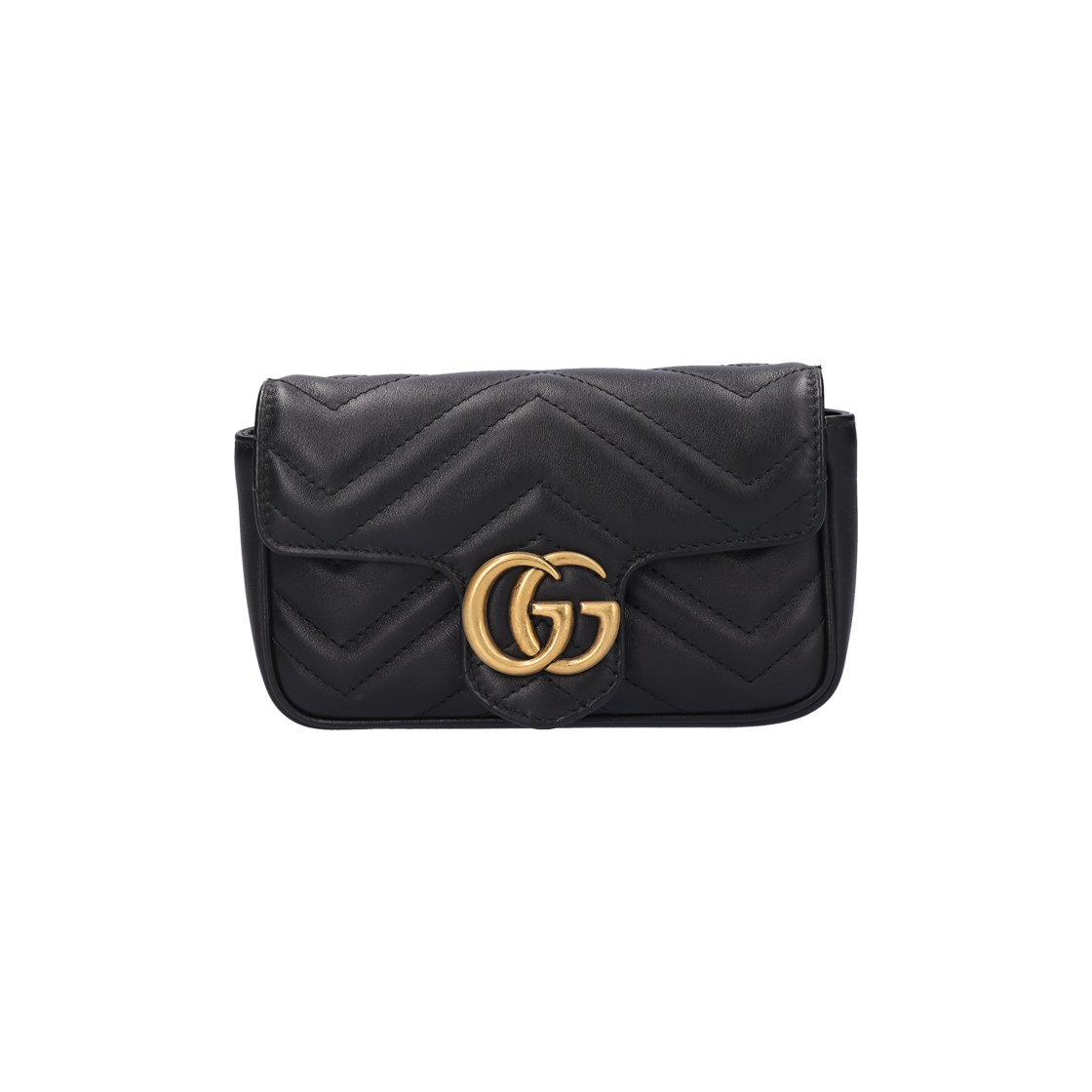 ITE9SWVQVIGN Gucci 476433 GG Marmont Matelasse Mini Bag in Black Leather
