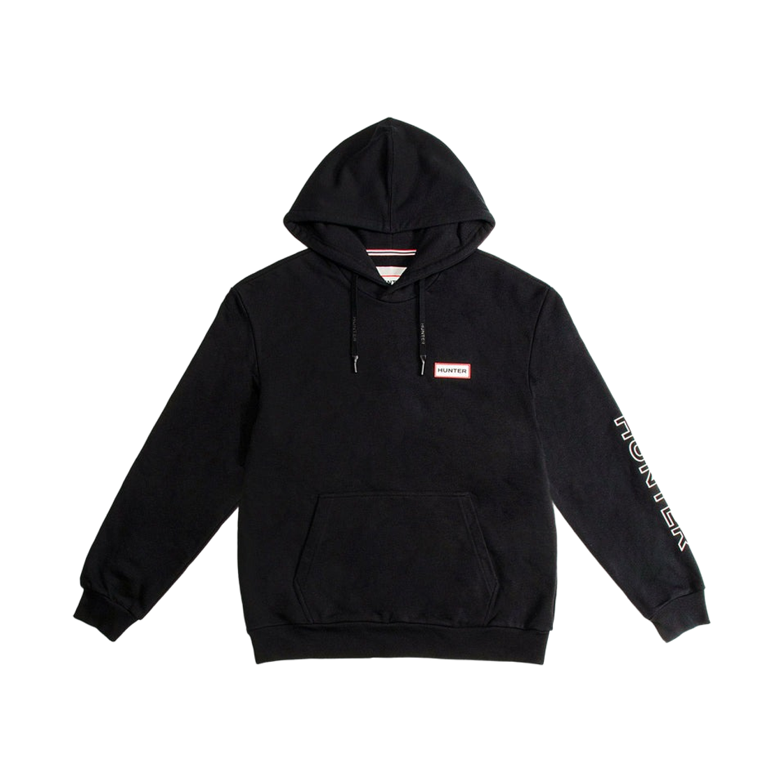 헌터 플레이 러버라이즈드 로고 후드 블랙(Hunter Play Rubberised Logo Hoodie Black)