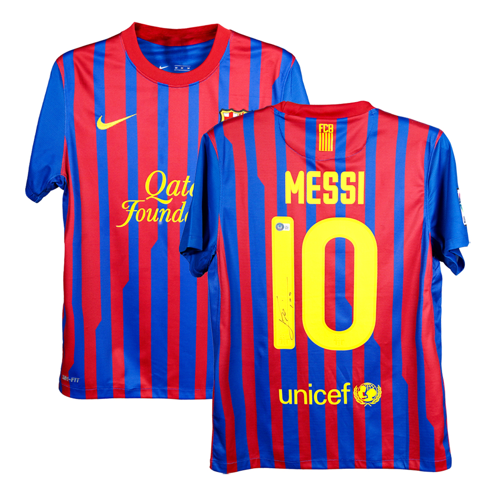 리오넬 메시 사인 저지 2011-2012 FC 바르셀로나 홈(Lionel Messi Signed 2011-2012 FC Barcelona Home Soccer Jersey) - 1