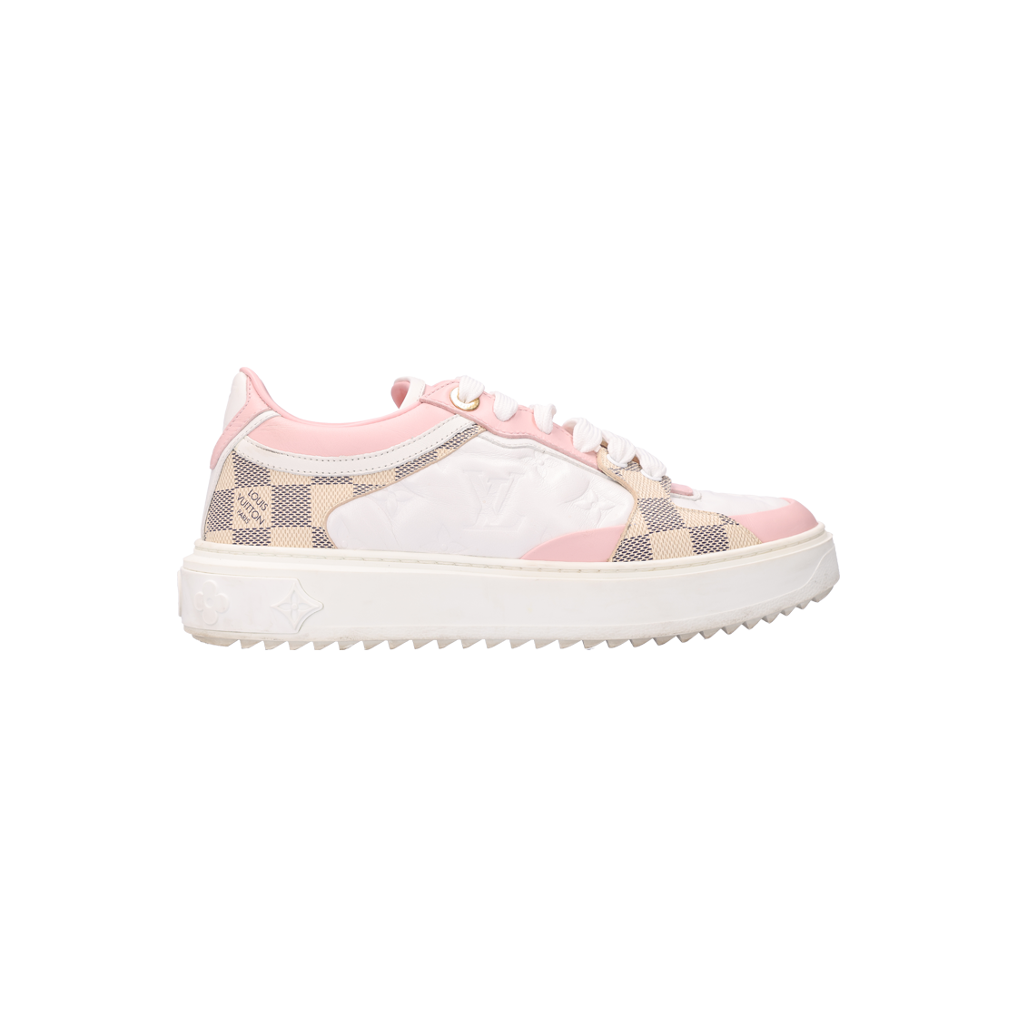 IT8QD5KKNVHV Louis Vuitton Time Out Sneakers Damier Azur Canvas