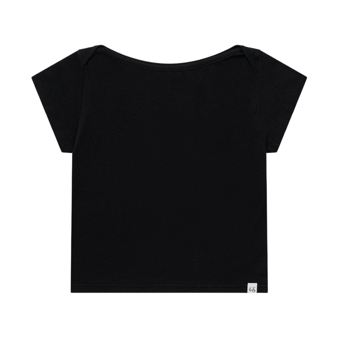 어글리쉐도우 베이직 에센셜 립 보트 탑(블랙)(Uglyshadow Basic Essential Rib Boat Top(Black))