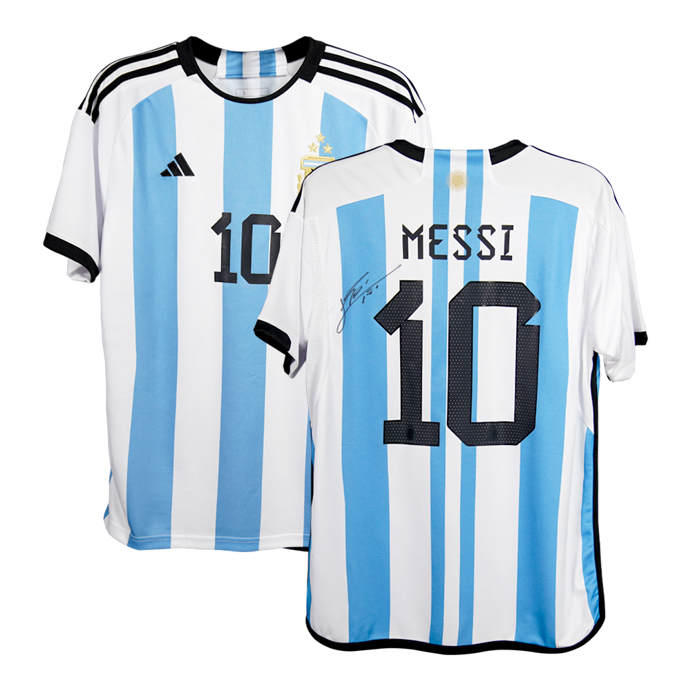 리오넬 메시 사인 저지 아르헨티나 홈(Lionel Messi Signed Argentina Home Soccer Jersey)
