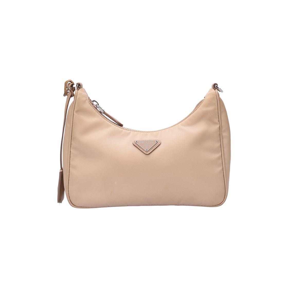 ITOGEVPAVSAQ Prada Re-Edition 2005 Re-Nylon Mini Hobo Bag Beige
