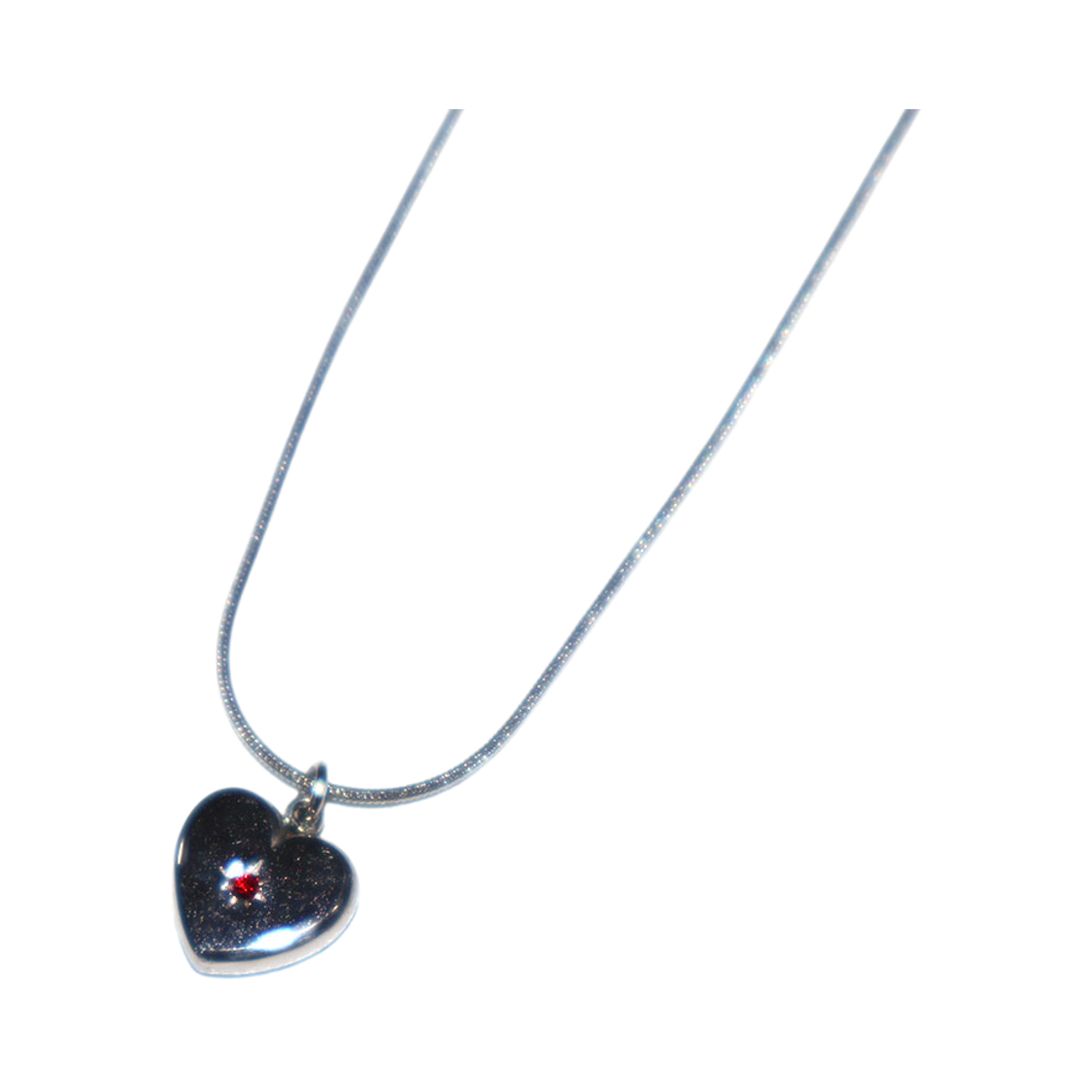 니로 세렌디피티 펄스널리즈 벌스 스톤 하트 네클리스 #143 씬(NiRO.SERENDiPiTY Personalized Birth Stone Heart Necklace #143 Thin) - 2