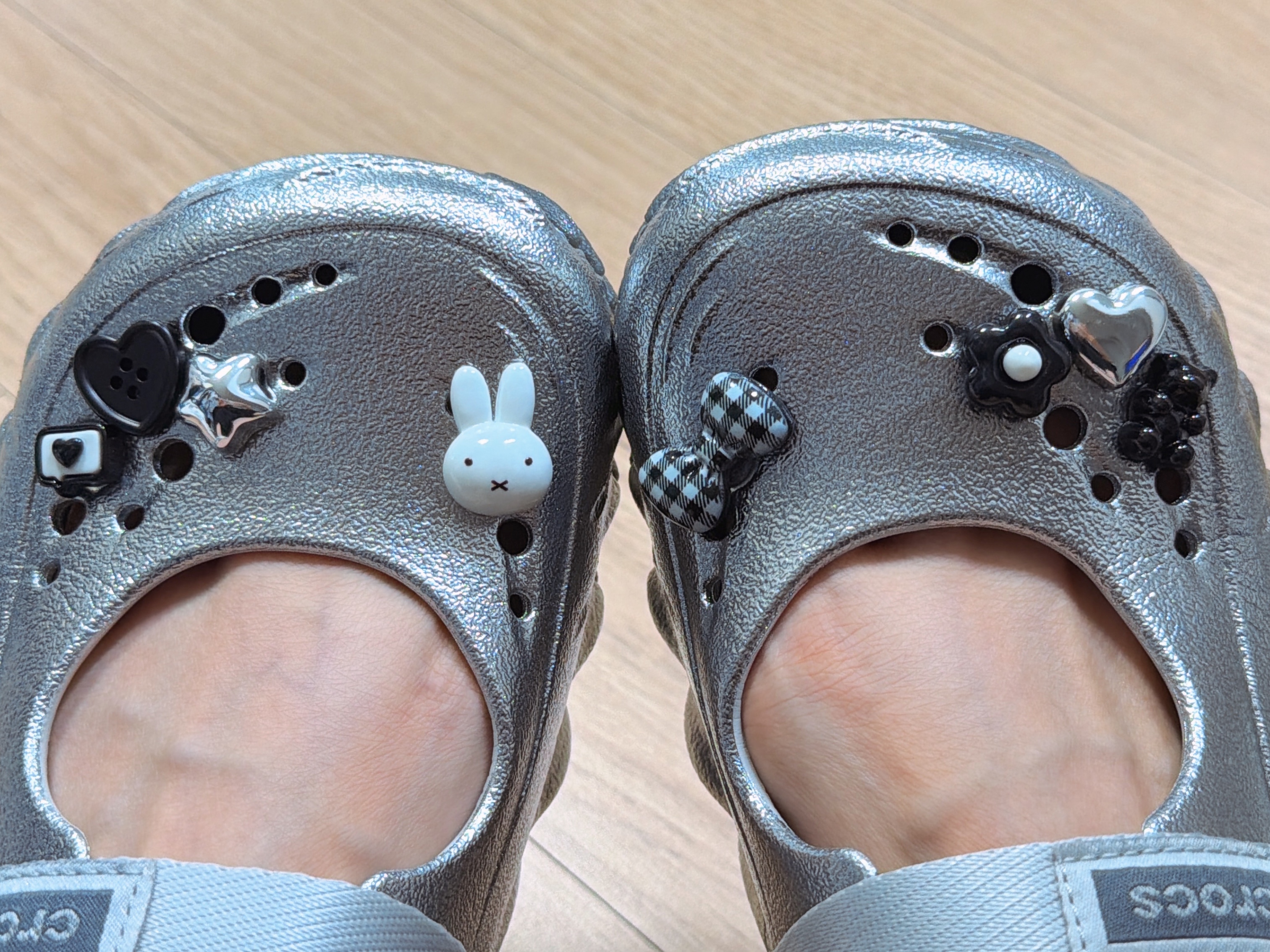 (W) Crocs Echo Mary Jane Clog Metal Sport Atmosphere Multi 착용 스타일