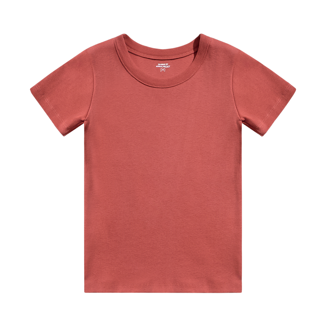 MST191RE MINIMALPROJECT Creamy Day Half T-Shirt MST191 Red