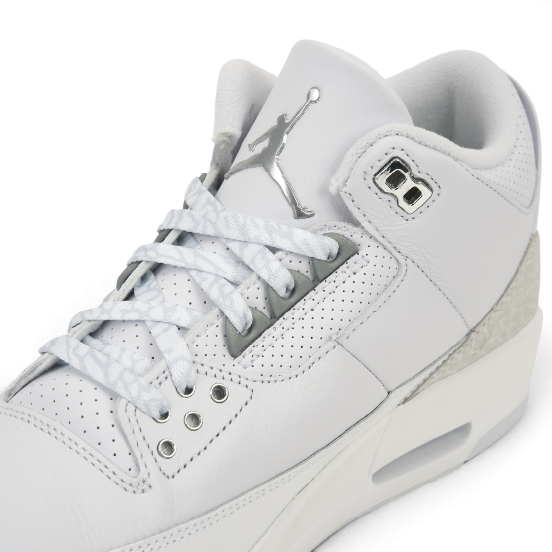 조던 3 레트로 화이트 앤 실버(Jordan 3 Retro White and Silver) - 7